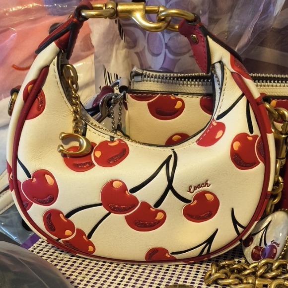 Coach Jonie Cherry Print Women's Bag NWOT - Picture 1 of 5